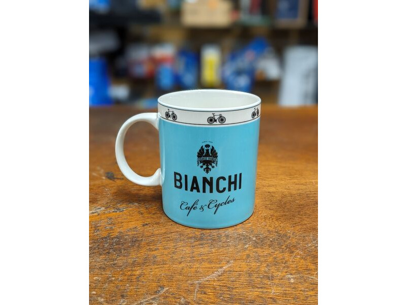 Bianchi Cafe and cycle mug click to zoom image