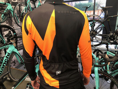 Woodrup Cycles Long Sleeve Winter Jersey - Orange click to zoom image