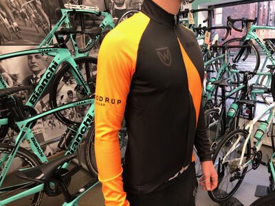 Woodrup Cycles Long Sleeve Winter Jersey - Orange