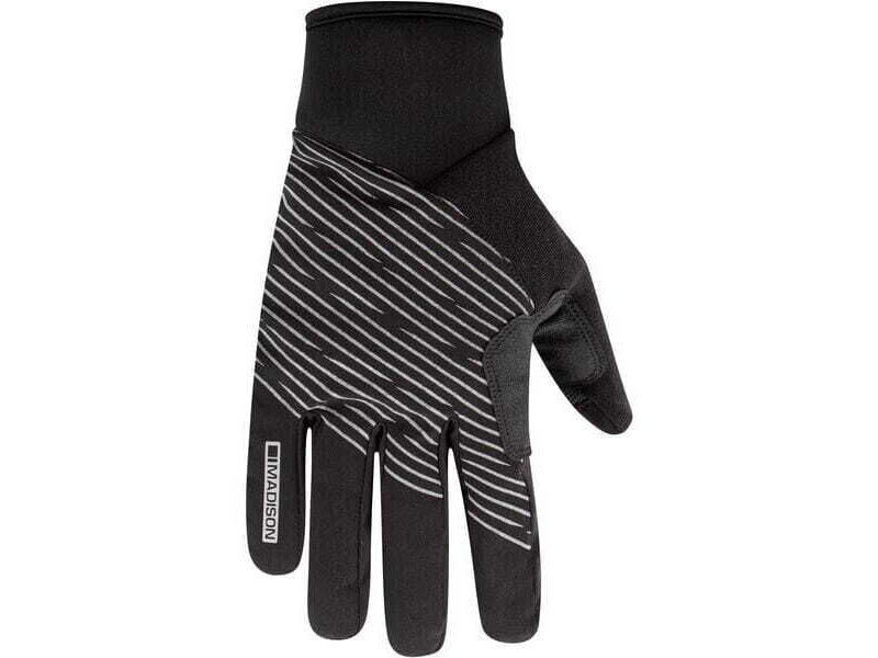 Madison Stellar Reflective Waterproof Thermal gloves, black click to zoom image